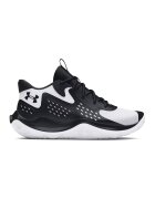 Under Armour Pantofi mid-cut pentru baschet Jet '23 - Alb/Negru
