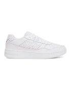 Under Armour Pantofi sport Court 96 low-cut de piele - Alb fildes/Alb murdar