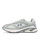 Under Armour Pantofi sport low-cut cu garnituri din piele Apparition - Gri deschis/Verde menta
