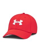 Under Armour Sapca cambrata pentru antrenament Blitzing - Alb/Rosu vermillion