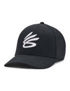 Under Armour Sapca cu capsa pe partea din spate pentru baschet Curry - Alb/Negru