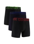 Under Armour Set de 3 perechi de boxeri Performance Tech - Rosu/Verde/Negru/Albastru