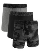 Under Armour Set de boxeri cu banda logo in talie - 3 perechi - Negru/Gri