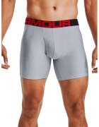 Under Armour Set de boxeri cu banda logo in talie Tech™ - 2 perechi - Gri cenusiu