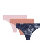 Under Armour Set de chiloti tanga fara cusaturi pentru antrenament Pure Stretch - 3 perechi - Roz/Bleumarin