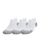 Under Armour Set de sosete pana la glezna pentru alergare - 3 perechi - Alb optic/Gri deschis melange