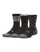Under Armour Set de sosete pentru antrenament Performance Tech - 3 perechi - Alb/Negru