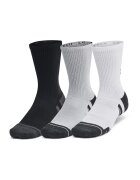 Under Armour Set de sosete unisex pentru fitness Performance - 6 perechi - Alb/Negru/Gri