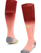Under Armour Sosete pentru fotbal Megnetico - Roz somon/Rosu inchis