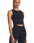 Under Armour Top crop fara cusaturi pentru antrenament Train - Negru
