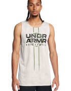 Under Armour Top reversibil pentru baschet Baseline - Gri deschis/Gri inchis