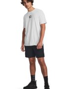 Under Armour Tricou cu aspect decolorat pentru fitness Elevated Core - Gri deschis