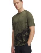 Under Armour Tricou cu decolteu la baza gatului pentru fitness - Negru/Kaki