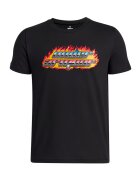 Under Armour Tricou cu imprimeu grafic pentru antrenament - Negru/Portocaliu