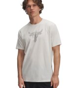 Under Armour Tricou cu imprimeu grafic Project Rock Payoff - Alb murdar