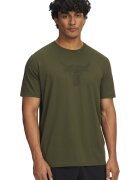 Under Armour Tricou cu imprimeu grafic Project Rock Payoff - Kaki inchis