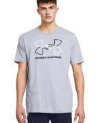 Under Armour Tricou cu imprimeu logo Foundation - Gri deschis