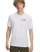 Under Armour Tricou cu imprimeu pe partea din spate Body Shop - Alb/Negru/Galben