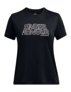 Under Armour Tricou cu logo pe piept pentru fitness Wordmark - Alb/Negru