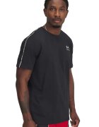 Under Armour Tricou din amestec de bumbac cu banda logo Heavyweight Icon - Negru