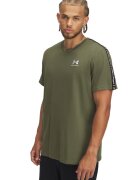 Under Armour Tricou din amestec de bumbac cu banda logo Heavyweight Icon - Verde masliniu