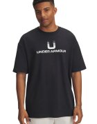Under Armour Tricou din amestec de bumbac cu imprimeu grafic - Alb/Negru