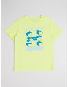 Under Armour Tricou din amestec de bumbac cu imprimeu logo - Galben neon/Albastru
