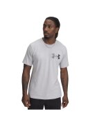 Under Armour Tricou din amestec de bumbac cu imprimeu logo - Gri