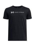 Under Armour Tricou din amestec de bumbac cu imprimeu logo - Negru