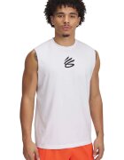 Under Armour Tricou fara maneci pentru baschet Curry - Negru/Alb optic