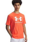 Under Armour Tricou lejer cu imprimeu logo - Alb/Portocaliu mandarina