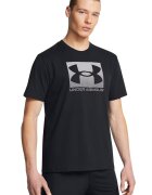 Under Armour Tricou lejer cu logo Boxed - Negru
