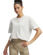 Under Armour Tricou lejer din amestec de bumbac - Negru/Alb murdar