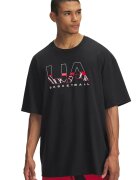 Under Armour Tricou lejer M HWT - Rosu/Alb/Negru