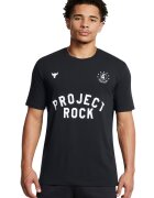 Under Armour Tricou lejer pentru antrenament Project Rock - Alb/Negru