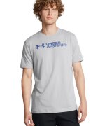 Under Armour Tricou pentru fitness Sliced - Gri deschis/Albastru