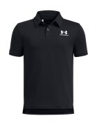 Under Armour Tricou polo din amestec de bumbac cu logo - Negru