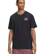 Under Armour Tricou regular fit cu decolteu la baza gatului - Negru/Alb murdar