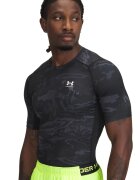 Under Armour Tricou slim fit pentru fitness - Negru/Gri inchis