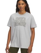 Under Armour Tricou supradimensionat cu imprimeu logo Rival OS Campus - Gri deschis