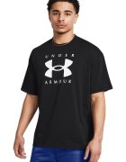 Under Armour Tricou supradimensionat Heavyweight - Alb/Negru