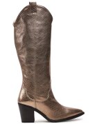 Unisa Cizme si botine cowboy Mayer F24 Mar Auriu - Piele lacuita - Auriu