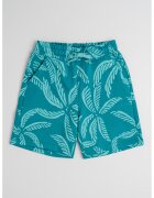 United Colors Of Benetton Bermude din bumbac cu imprimeu tropical - Verde persan
