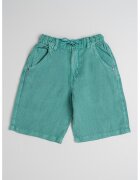 United Colors Of Benetton Bermude din lyocell si in - Verde aquamarin