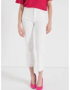 United Colors Of Benetton Blugi capri cu talie inalta - Alb