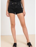 United Colors Of Benetton Blugi scurti cu talie inalta - Negru