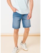 United Colors Of Benetton Blugi scurti relaxed fit cu talie medie - Albastru