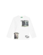 United Colors Of Benetton Bluza copii - alb