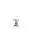 United Colors Of Benetton Bluza copii - alb - 100% bumbac -