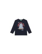 United Colors Of Benetton Bluza copii - bleumarin - 100% bumbac organic -